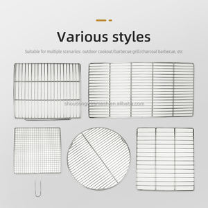 מפעל מותאם אישית עשוי נירוסטה מתלה מרובע/עגול bbq לגרר רשת תיל בישול חיצונית - Product Image 6