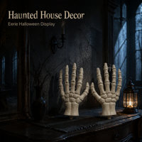 Main de squelette en plastique pour Halloween, pendentif à griffes, accessoire durable, très populaire pour les farces, les tours et la décoration de maison hantée