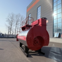 Chaudière à vapeur horizontale à trois passages, série WNS, fonctionnant au gaz ou au mazout, système de contrôle PLC, prix direct usine Henan Yongxing