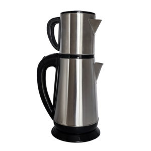 Bouilloire <span class=keywords><strong>électrique</strong></span> intelligente 2.8L Double couche <span class=keywords><strong>Mini</strong></span> <span class=keywords><strong>théière</strong></span> 1500W + 300W Thermostat double métal Contrôle de la température Garder au chaud Caractéristique - Product Image 1