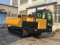 LIVRAISON GRATUITE Mini Dumper à chenilles automatique et manuel Hydraulique Diesel Dump Transporter Multifonctionnel Crawler Mini Dumper Truck