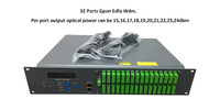 1550nm WDM EDFA 16 ports 23dBm amplificateur à fibre optique CATV GPON EDFA