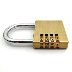 Brass Alloy Combination <b>Lock</b> 104mm 4-<b>Digit</b> Resettable Travel Luggage Anti-theft <b>Lock</b> - Product Image 3