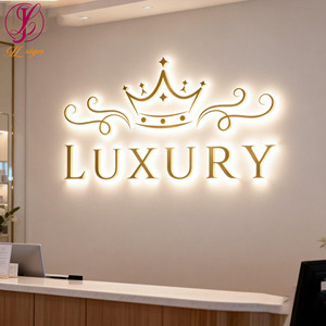 Letrero LED 3D con Logotipo Personalizado, Letrero Metálico con Letras LED Iluminadas para Pared, para Salón de Belleza, Spa, Estudio, Entrega Rápida - Product Image 1