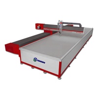 Machine de découpe CNC à Jet d'eau, découpeuse de tuyau, à 5 axes, tête de verre, pierre de cristal, découpe de plaques métalliques
