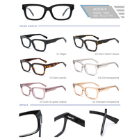 Montures de lunettes optiques de prescription M004 en acétate de qualité supérieure, monture intégrale, plaque solide, pour hommes et femmes, multicolores, vente en gros, pas cher, haute qualité