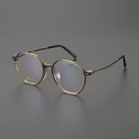 Monture de lunettes optiques carrées en acétate tendance, unisexe, vintage, transparentes, pour la lecture, logo personnalisé, OEM ODM Chine