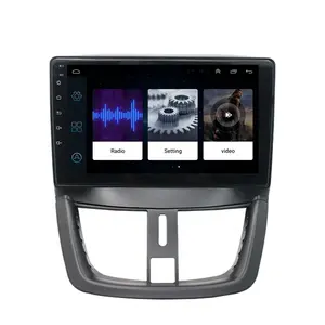 안드로이드 터치 스크린 자동차 라디오 스테레오 멀티미디어 Autoradio 비디오 플레이어 푸조 207 2006 - 2015 GPS 네비게이션