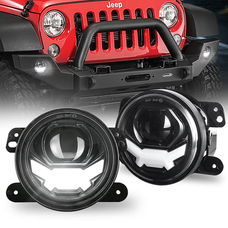 OVOVS Other Auto Parts 30W Led Fog Lamp With DRL 4 Inch Led Laser Fog Light For Jeep Wrangler Dodge Journey