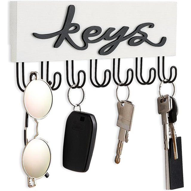 Key Holder for Wall Decoration Key Holder for Interior Decoration, Corridor, Office, White Key Holder.