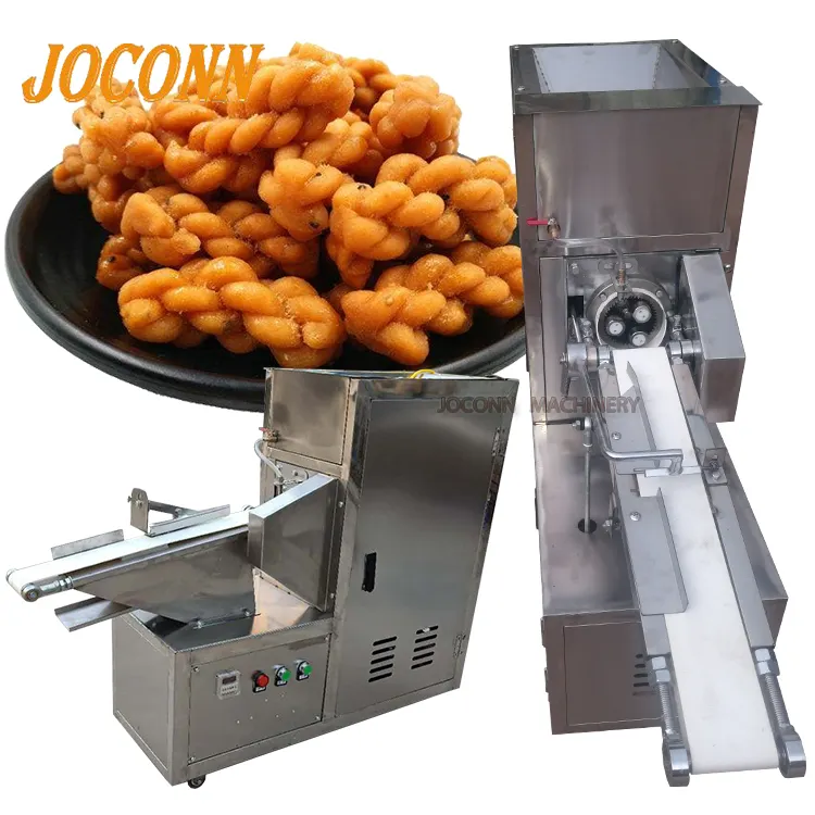 Komersial Kecil Crispy Twist Dough Pembuat Mesin/Double Twist Fried Pretzel Membuat Mesin untuk Toko Makanan Ringan