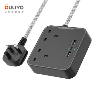 ปลั๊กแปลงไฟแบบอังกฤษ OULI 2 ช่องเสียบ 2 พอร์ต USB-C สายยาว 1.5 เมตร พร้อมพอร์ต USB สำหรับใช้ในบ้าน - Product Image 5