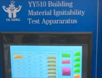 Appareil numérique électronique pour l'essai d'allumabilité des matériaux de construction, conforme à la norme ISO 11925, avec contrôle PLC et interface tactile