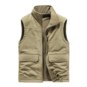 Gilet imperméable en velours double face pour <span class=keywords><strong>homme</strong></span>, nouvelle collection automne-hiver, multi-poches, décontracté, <span class=keywords><strong>sans</strong></span> manches, pour le <span class=keywords><strong>travail</strong></span> - Product Image 6