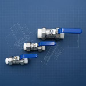 Robinet à bille manuel en laiton à double raccordement à chaud pour eau, grande capacité, marque <span class=keywords><strong>Siho</strong></span>, diamètre de tuyau max. 4 po, garantie 3 ans, connexion PPR - Product Image 3