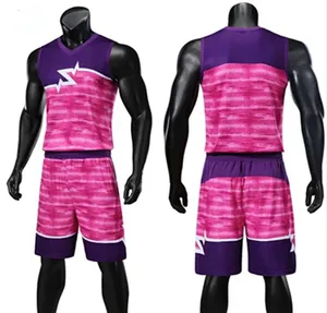 New Fashionable Men Spell Color Printed Basketball Sports Jerseys