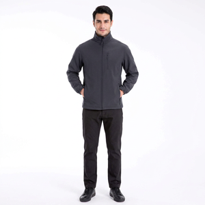 Men's Breathable <b>Waterproof</b> Softshell <b>Jacket</b> <b>Warm</b> and Water-Resistant for Outdoor Zipper Closure Windproof Sports Winter <b>Jackets</b> - Product Image 1