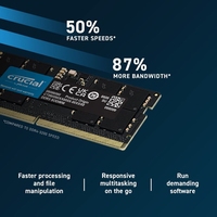 RAM DDR5 SODIMM Crucial 16GB 32GB 24GB 48GB Notebook 4800Mhz 5600Mhz 1.1V untuk Memori Laptop