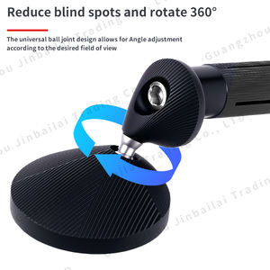 Miroirs rétroviseurs latéraux ronds en verre pour moto miniature de 22 mm, vente en gros, pour vélo électrique - Product Image 3