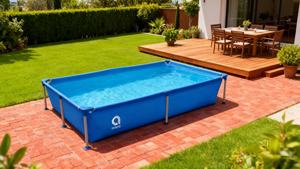 Jilong Avenli 17804 Piscina <span class=keywords><strong>Inflable</strong></span> <span class=keywords><strong>Rectangular</strong></span> con Marco <span class=keywords><strong>Azul</strong></span>, Piscina de PVC Resistente para Niños y Adultos, 2.28mx1.59mx42cm - Product Image 4
