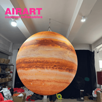 Modèle gonflable sur mesure surdimensionné de Jupiter pour les affichages d'événement de musée de l'espace avec des tailles personnalisables