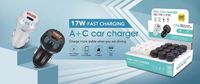 Charger USB C 20W dengan Port USB-C & USB-A untuk Ponsel 17/16/15/14/13