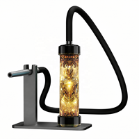 Nouvelle conception de chicha électrique rechargeable sans charbon, chicha électrique portable avec emballage cadeau 20mg 60k