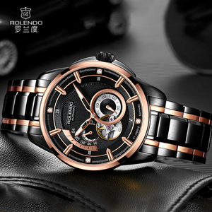 Nouvelle montre pour homme étanche 5ATM, acier inoxydable ajouré, <span class=keywords><strong>mouvement</strong></span> automatique mécanique japonais <span class=keywords><strong>MIYOTA</strong></span> <span class=keywords><strong>82S7</strong></span> - Product Image 6