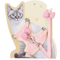 Vente en gros d'accessoires personnalisés pour animaux de compagnie Vêtements de mode de luxe Jupe de chien et chat Nœud papillon Harnais pour animaux de compagnie Laisse pour petit chien et chiot