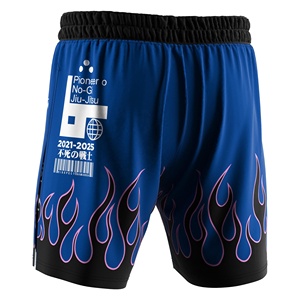 Shorts d'entraînement MMA en tissu élastique rafraîchissant à séchage rapide, double couche avec compression interne pour le fitness et la lutte - Product Image 5