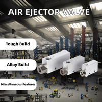 Válvula Expulsora de Aire de Aleación de Aluminio Venturi de Alta Presión Negativa Airvike CV-10HS 15HS 20HS, Piezas para Generador de Vacío Neumático, 1 Año de Garantía