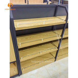 Tùy Chỉnh Bằng Gỗ Gondola Kệ Hiển Thị Rack Thiết Bị Siêu Thị - Product Image 2