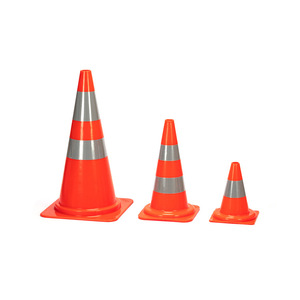 Cône de signalisation routière Acer en PVC 22x22x30cm 28x28x50cm 42x42x75cm, cône de signalisation routière RC300EU, style européen - Product Image 4