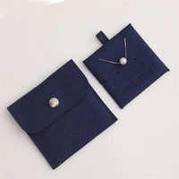 Sac à bijoux personnalisé en microfibre avec coussin d'insertion Pochette à bijoux en velours avec coussin d'insertion Sac d'emballage de bijoux avec logo