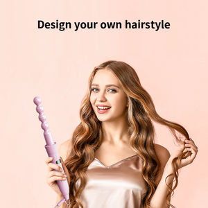 Multi Pink 4 en 1 Interchangeable Rotatif Lisseur de Cheveux Baguette et Brosse Thermique Set Peigne de <span class=keywords><strong>Fer</strong></span> à Friser Rond Chauffant - Product Image 2