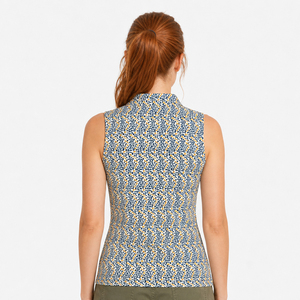 Vêtements <span class=keywords><strong>de</strong></span> golf pour femmes en gros, OEM ODM, impression intégrale, logo personnalisé, séchage rapide, coupe ajustée, sans manches, polo <span class=keywords><strong>de</strong></span> golf pour <span class=keywords><strong>femme</strong></span> - Product Image 2