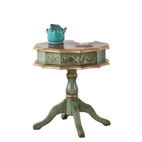 Console victorienne en chêne massif, meuble de salon antique 2072 avec garantie d'un an