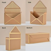 Boîtes d'emballage pour bouquets de fleurs de la Fête des Mères en stock, en carton recyclable et pliable, sacs cadeaux pour fleuristes