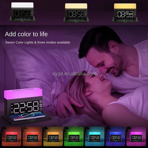 Caricabatterie Wireless 6 in 1 con Luce LED, Sveglia da Comodino, Supporto per <span class=keywords><strong>Apple</strong></span> Watch e Smartphone - Product Image 5