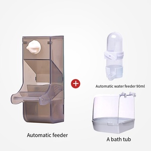 RTS Hộp Đựng Thức Ăn Chống Bắn Cho Chim Thú Cưng Hộp Đựng Thức Ăn Cho Chim Bồ Câu Vẹt Chim Ăn Thức Ăn Tự Động Treo Chim - Product Image 6