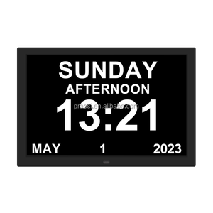 Horloge numérique de calendrier et de rappel de médicaments avec alarme pour personnes âgées, patients atteints de démence, vision défectueuse, Alzheimer - Product Image 2