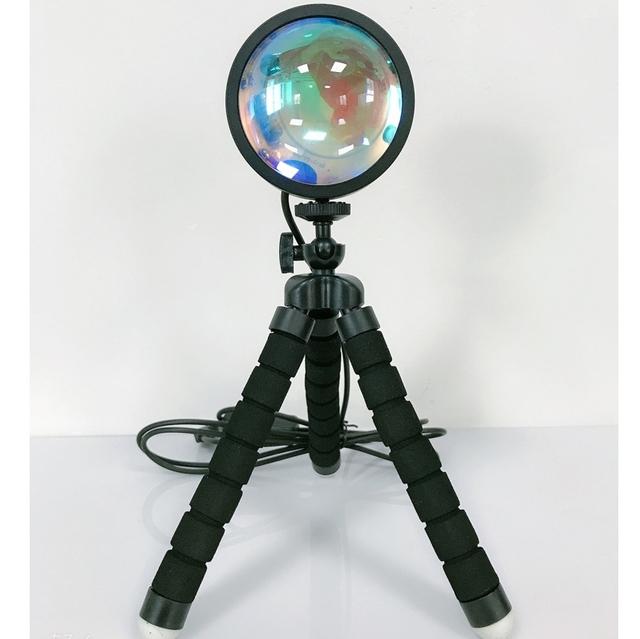 App Remote Control Sunset Projector Lamp 16 Colors RGB 360° Rotation 3 Feets Function Lamp Sunrise Sunset Led Lamp Projection