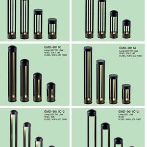 Lampe de jardin LED GMD-9011C 90/108/145mm 200/400/600/800mm Corps en métal Éclairage extérieur - Product Image 1