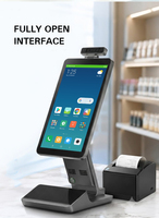 Mesin Kasir POS Android 10.1" Terminal Pengenal Wajah NFC Sistem POS All-in-One Printer Scanner untuk Toko Retail