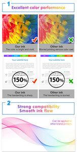 Goosam 1000ml 1L phổ kháng thuốc nhuộm mực mực Mực 10 màu chai <span class=keywords><strong>Kit</strong></span> <span class=keywords><strong>Refill</strong></span> mực cho Epson p10080 máy in - Product Image 4