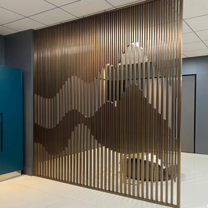 Modern Aluminum Room Divider Curtain Wall Panel Contemporary Design Anodized Finish Anti-Corrosion Office Building - Product Image 1
