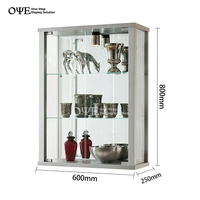 Nouvelle vitrine murale en verre à double verrouillage