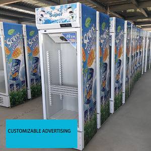Refrigeradores verticales comerciales Gabinetes de bebidas con luces Directo Frío y aire Frío Gabinetes de exhibición con cerradura y luces - Product Image 4