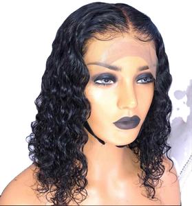 Parrucca MAYQUEEN Water Wave 10a BOB con Frontale in Pizzo, Parrucca Economica in <span class=keywords><strong>Capelli</strong></span> Umani <span class=keywords><strong>Naturali</strong></span> con Frontale 13*4 per Donne di Colore - Product Image 1