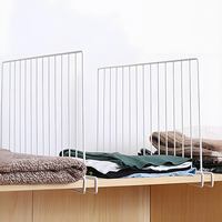 Metall Schlafzimmer Haken Kleider schrank Draht Kleidung Trenn regal Einfach zu installieren Schrank Schublade Kleidung Teiler Regal Buch Sortier halter